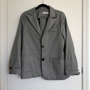 Oversized Houndstooth Blazer